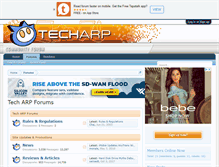 Tablet Screenshot of forums.techarp.com